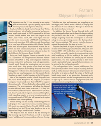 MN Aug-23#29 Feature
Shipyard Equipment
hipyards across the U.S. are