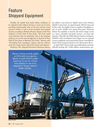 MN Aug-23#30 Feature
Shipyard Equipment
Notably, the mobile boat hauler