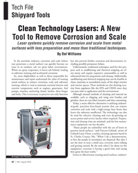MN Aug-23#40 Tech File  
Shipyard Tools
Clean Technology Lasers: A New