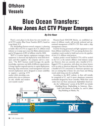 MN Oct-23#36 Offshore
Vessels
Blue Ocean Transfers:
A New Jones Act CTV