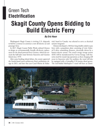 MN Oct-23#38  Electric Ferry
By Eric Haun
Washington’s Skagit County is inviting