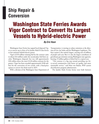 MN Oct-23#40 Ship Repair & 
Conversion
Washington State Ferries Awards