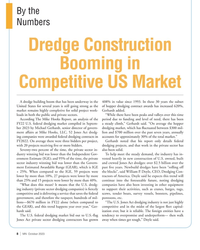 MN Nov-23#8 By the
Numbers
Dredge Construction 
Booming in 
Competitive