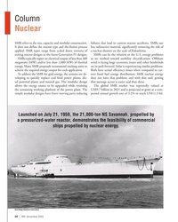 MN Nov-23#24 Column   
Nuclear 
SMR refers to the size, capacity and