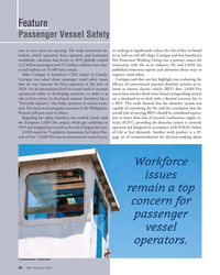 MN Feb-24#26 Feature
Passenger Vessel Safety
ume is even more eye-opening