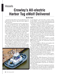 MN Feb-24#38 Vessels
Crowley’s All-electric 
Harbor Tug eWolf Delivered
By