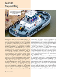 MN Apr-24#30 Feature
Shipbuilding 
Crowley
Crowley’s electric tug 
eWolf