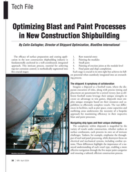 MN Apr-24#38 Tech File
Optimizing Blast and Paint Processes 
in New Construction