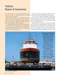 MN Oct-24#34  a 
787- by 164-foot 
?  oating dry-dock, 
DD Alabama—
one