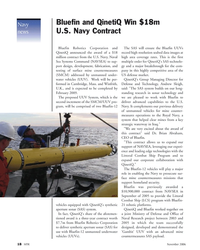 MT Nov-06#18  MTR  November 2006
Bluefin Robotics Corporation and
QinetiQ