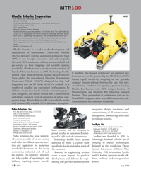 MT Jul-08#12   July 2008
MTR100
Bluefin Robotics Corporation
237 Putnam