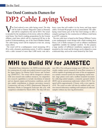 MT Oct-13#14 Van Oord ordered a new cable laying vessel. The ship  will