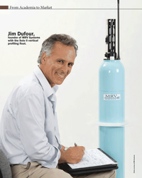 MT Oct-13#30  Jim Dufour, founder of MRV Systems  with the Solo II vertical