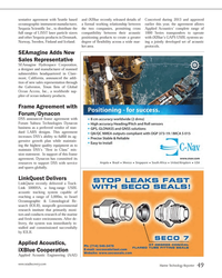 MT Apr-14#49  Agreement with 
Forum/Dynacon
DSS announced frame