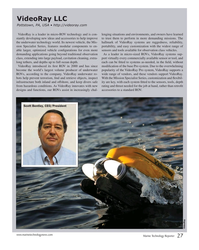 MT Jul-17#27  to a standard ROV.
Scott Bentley, CEO/President
VideoRay
www