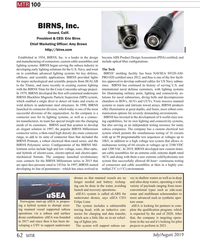 MT Jul-19#62 MTR 100
BIRNS, Inc. 
Oxnard, Calif.
President & CEO: Eric