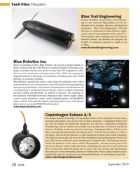 MT Sep-19#50  Subsea A/S
The unique thruster technology of Copenhagen Subsea
