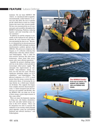 MT May-20#44 FEATURE  Subsea Defense 
maintain. On our latest REMUS