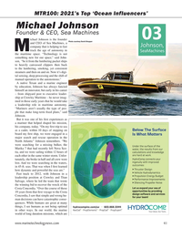 MT Sep-21#41 MTR100: 2021’s Top ‘Ocean Influencers’
Michael Johnson