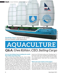 MT Mar-22#8 Q&A  Uwe Köhler, CEO, Sailing Cargo
Quadriga Aqua: Concept