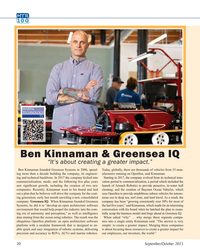 MT Sep-23#20 MTR
100
MARINE
TECHNOLOGY
TV
Ben Kinnaman & Greensea