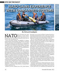 MT Nov-23#20 EYE ON THE NAVY
NATO GAINS EXPERIENCE 
WITH UNMANNED
