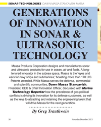 MT Nov-23#30 SONAR TECHNOLOGIES  DAWN MASSA STANCAVISH, MASSA
GENERATIONS