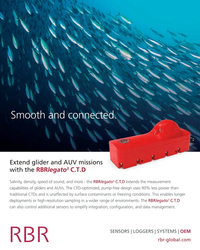 MT Nov-23#4th Cover  capabilities of gliders and AUVs. The CFD-optimized, pump-free