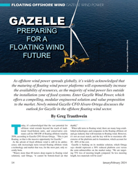MT Jan-24#54 FLOATING OFFSHORE WIND GAZELLE WIND POWER
GAZELLE 
PREPARING