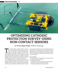 MT Mar-24#16  CATHODIC 
PROTECTION SURVEY USING 
NON-CONTACT SENSORS
By