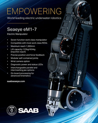 MT Mar-24#3  leading electric underwater robotics
Seaeye eM1-7
Electri