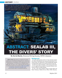 MT May-24#12 HISTORY  DIVING
Figure 1: The SEALAB III habitat was a