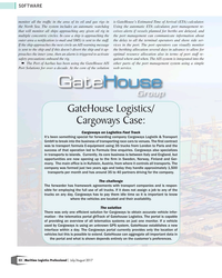 MP Q3-17#52 SOFTWARE
monitor	all	the	traffc	in	the	area	of	its	oil	and	gas	rigs	in	 is	GateHouse’s	Estimated	Time	of	Arrival	(ETA)	calculator.	
the	North	Sea
