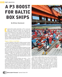 MP Q3-18#22 PORT LOGISTICS
A P3 BOOST 
FOR BALTIC 
BOX SHIPS
By