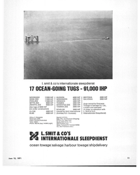 MR Jun-15-71#9  in U.S.A.: 
East: Phs. van Ommeren Shipping 
(U.S.A.)