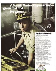 MR Aug-77#22 And you benefit. 
Texaco Marine Engineers are a