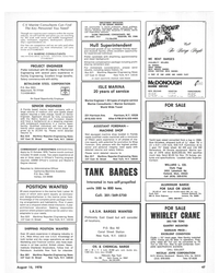 MR Aug-15-78#43 C-V Marine Consultants Can Find 
The Key Personnel You
