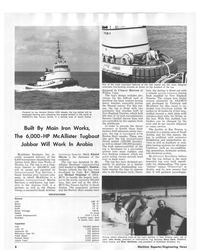 MR Oct-78#6  Iron Works, 
The 6,000-HP McAllister Tugboat 
Jabbar Will
