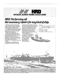 MR Feb-80#4th Cover HRD 
HITACHI ZOSEN ROBIN DOCKYARD 
HRD: Performing all