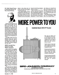 MR Nov-15-80#31  plat-
form by Det norske Veritas. 
MORE POWER TO