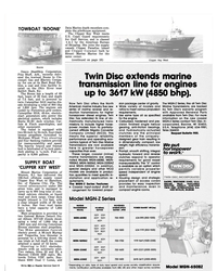 MR Jan-81#13 . A 36-inch Murray 
and Tregurtha bow thruster is 
powered