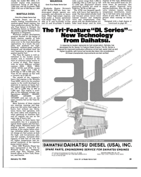 MR Jan-15-84#37  260 bhp at 1,800 
rpm. 
WARTSILA DIESEL 
Circle 94 on Reader