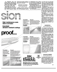 MR May-84#27  costs due to corrosion 
Intershield abrasion resistant