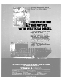 MR Jul-84#4th Cover  experience confirms that Wartsila Diesel 
engines are capable