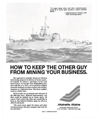 MR Nov-86#19  maritime 
defeat." 
—Admiral James D. Watkins, USN 
Chief