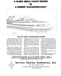 MR Mar-89#3rd Cover A SLEEK MEGA-YACHT DESIGN 
IN 
A DINNER/EXCURSION BOAT