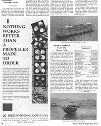 MR Jan-91#32  of 14 
feet. Her pair of Wartsila Vasa 
6R32Ds produce a