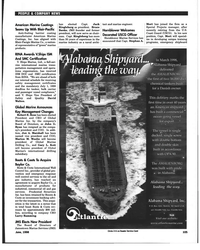 MR Jun-98#103  Card 105 
In March 1998, 
^Alabama Shipyard 
delivered