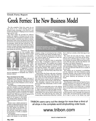MR May-00#49  in the Adriatic Sea routes 
TRIBON users carry out the design