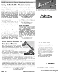 MR Aug-01#51 . maritimereporterinfo. com 
Hamworthy Specified On Ferries
